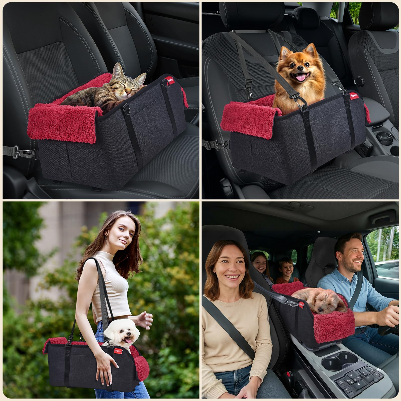 BurgeonNest 2-in-1 design doubles as travel carrier and indoor bed.