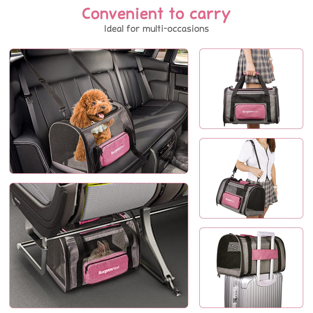 BurgeonNest adjustable shoulder strap enables comfortable, hands-free carrying.