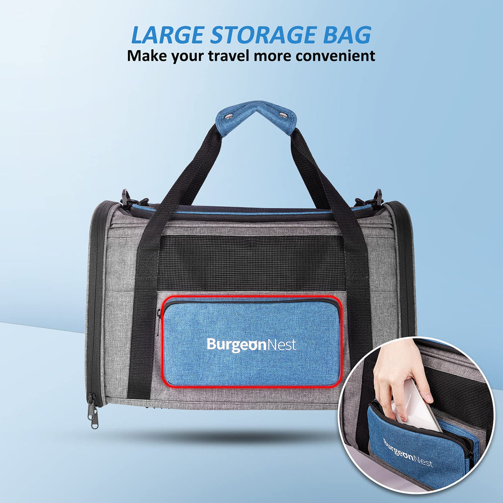 BurgeonNest adjustable shoulder strap enables hands-free carrying.