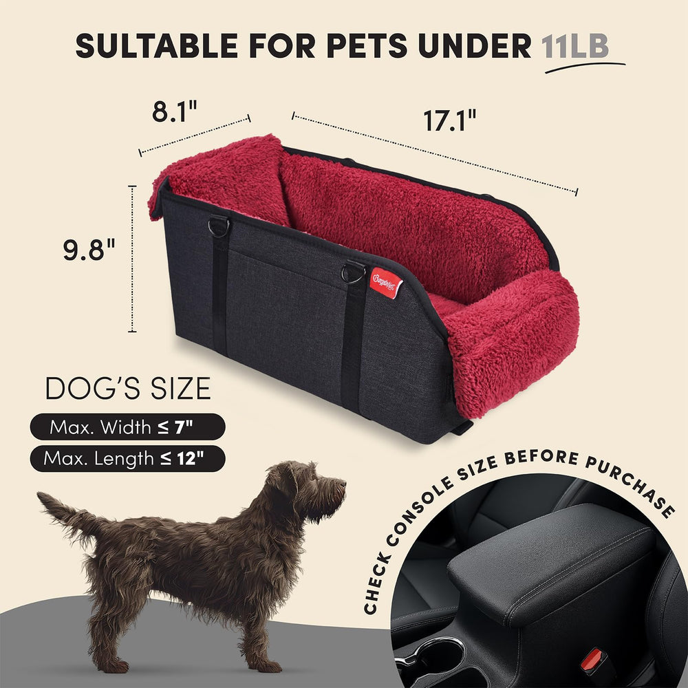 BurgeonNest anti-collapse dog car seat keeps the setup stable on bumpy roads.