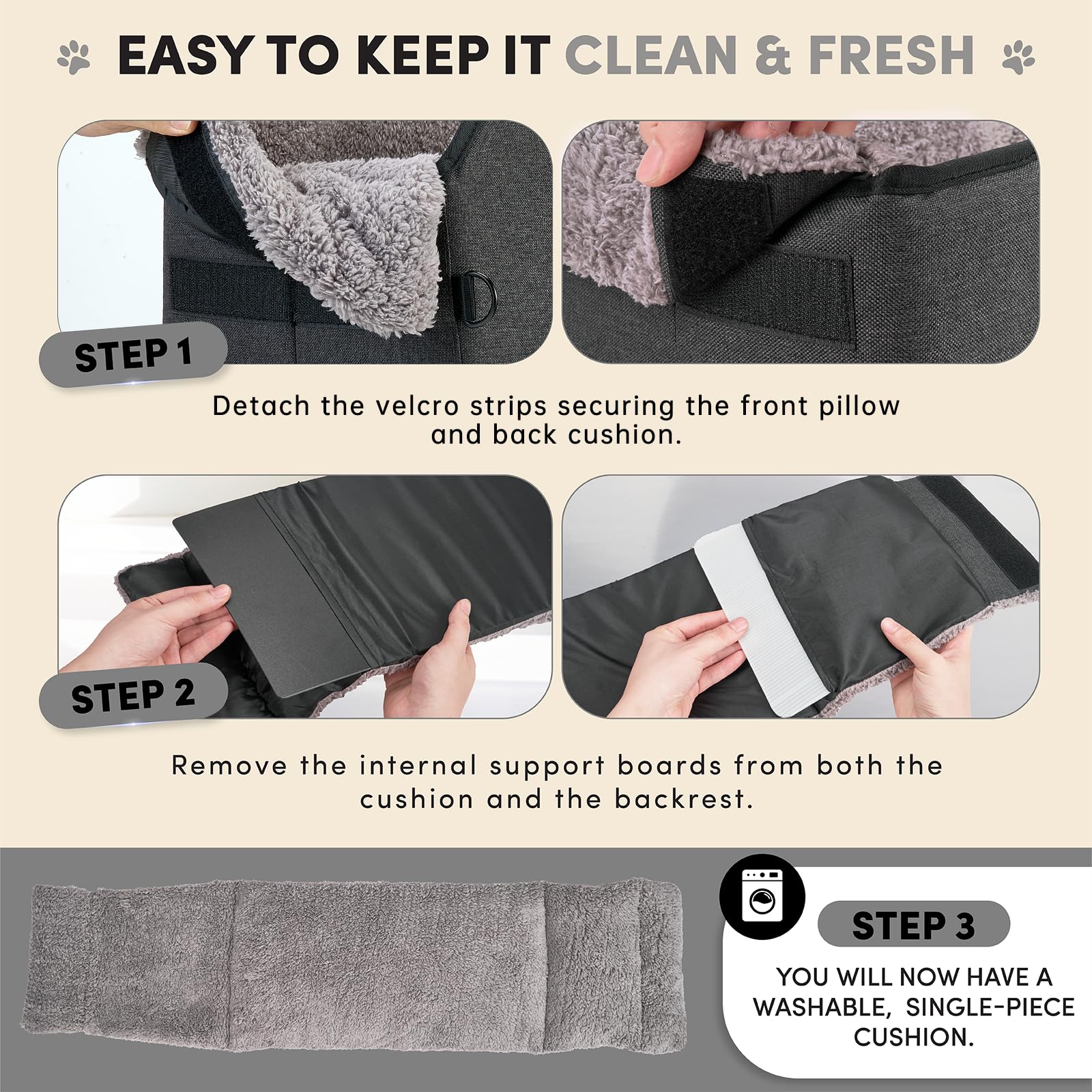 BurgeonNest Center Console dog car seat anti-collapse honeycomb core for safety.