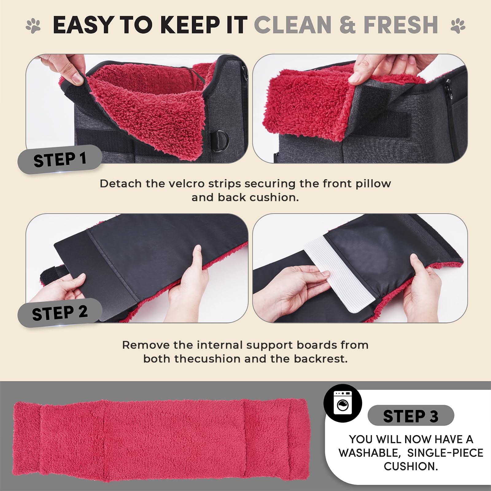 BurgeonNest dual-side and bottom straps anchor firmly for secure rides.