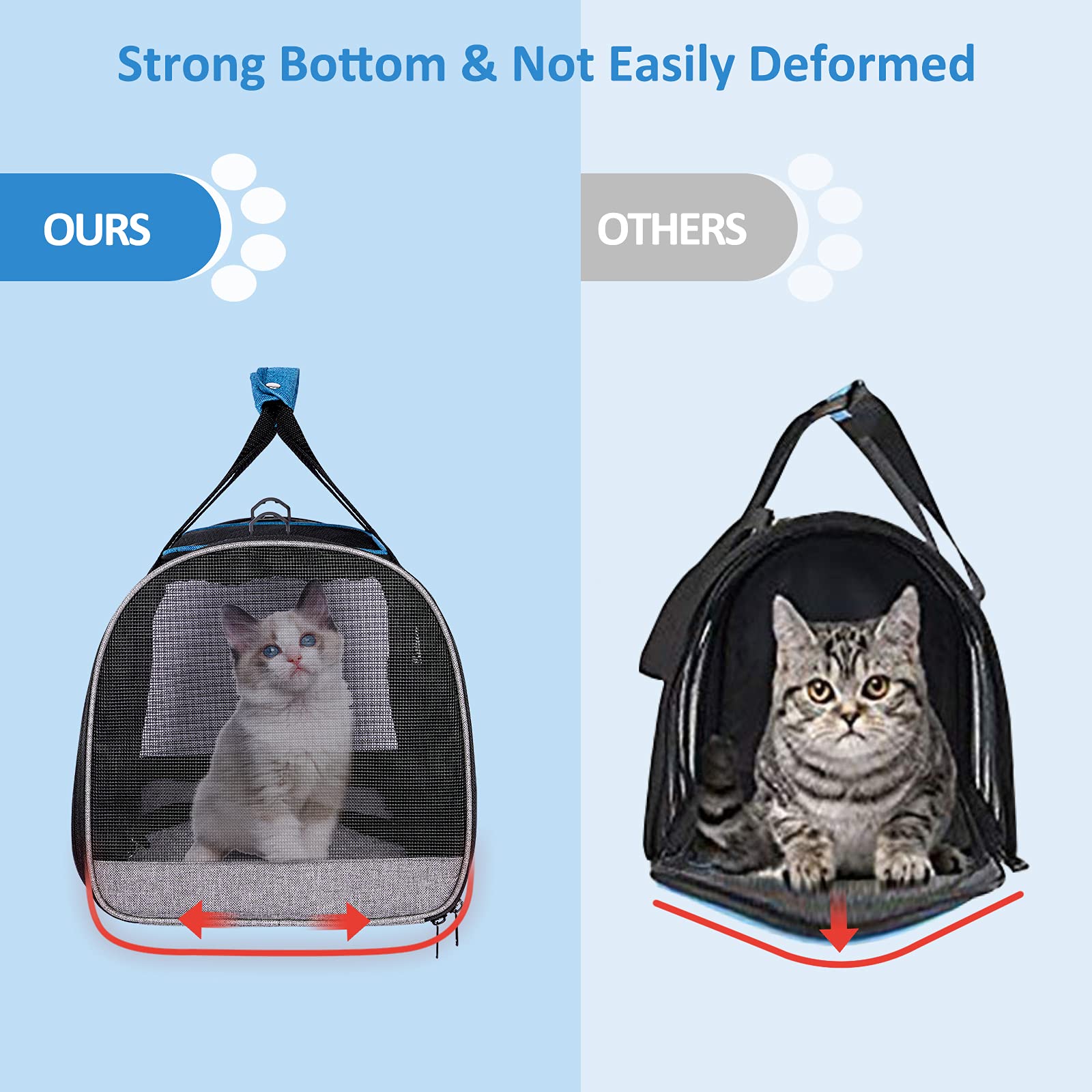 BurgeonNest side storage bag adds extra space for supplies.