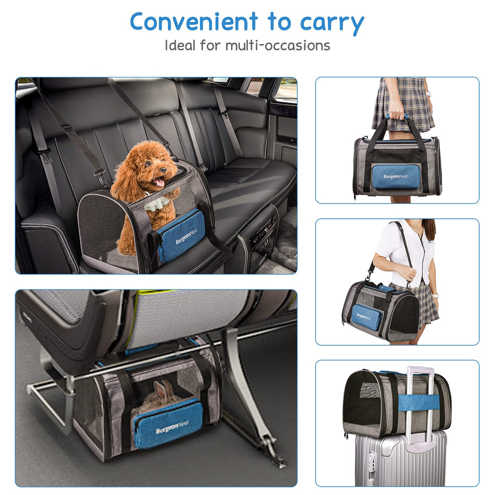 BurgeonNest washable, easy-clean cat carrier for quick cleanup.