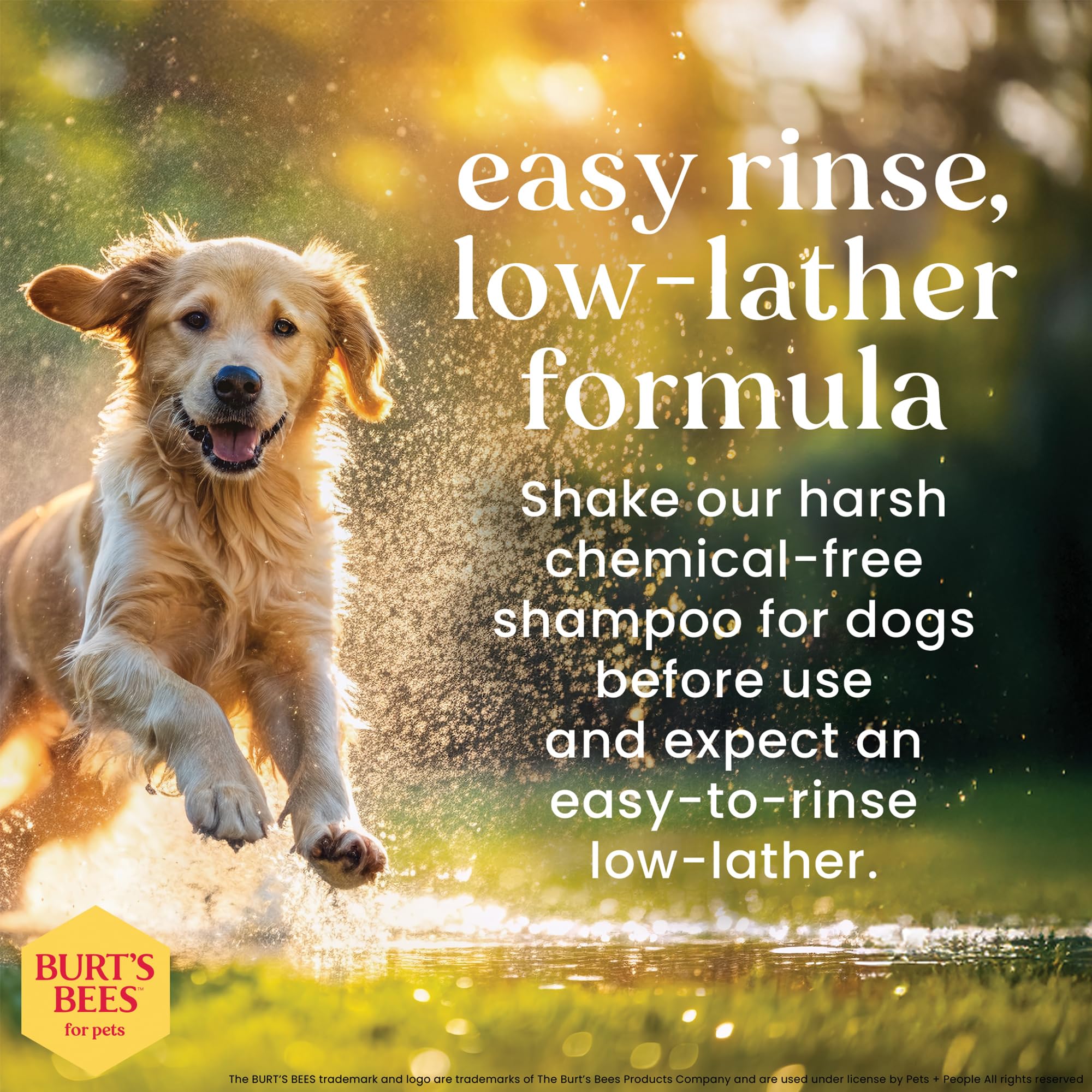 BURT'S BEES FOR PETS dog shampoo demonstrates skin-friendly pH balance