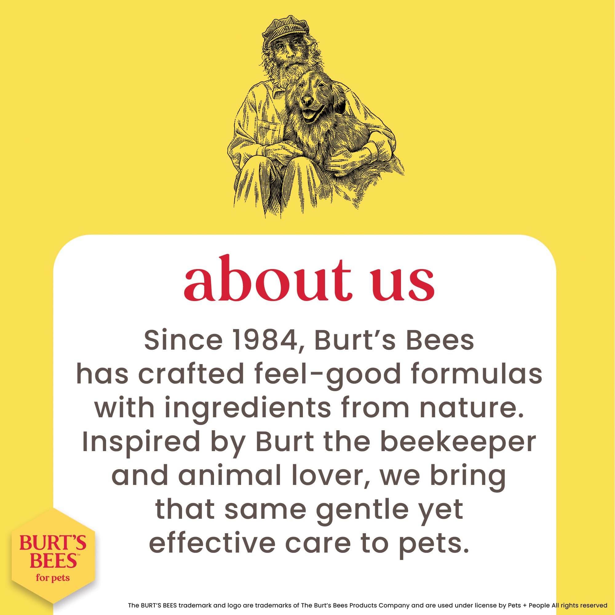 Burt's Bees for Pets display of two-pack on shelf.