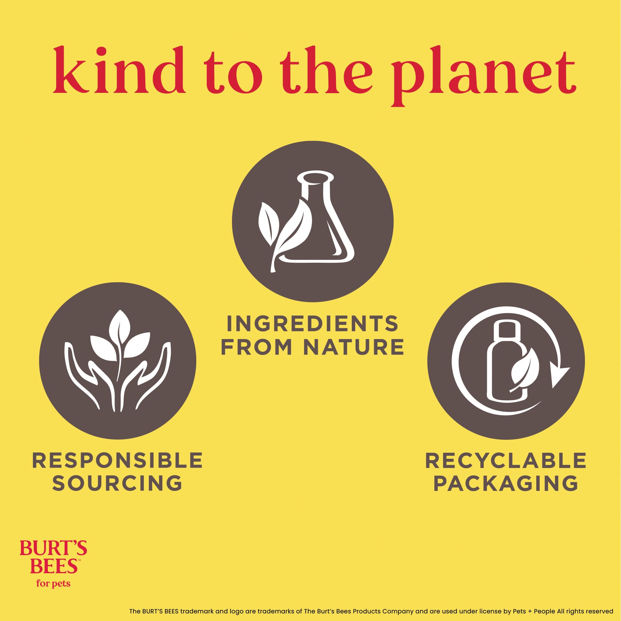 Burt's Bees for Pets honey conditioning leaves coats soft.