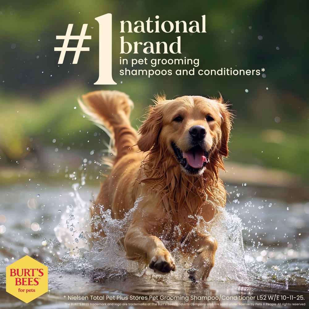 Burt's Bees for Pets packaging uses 80% post-consumer recycled bottles.