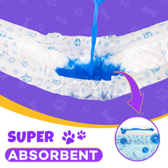 BURVAGY superior absorbency core showing gel-like moisture handling.