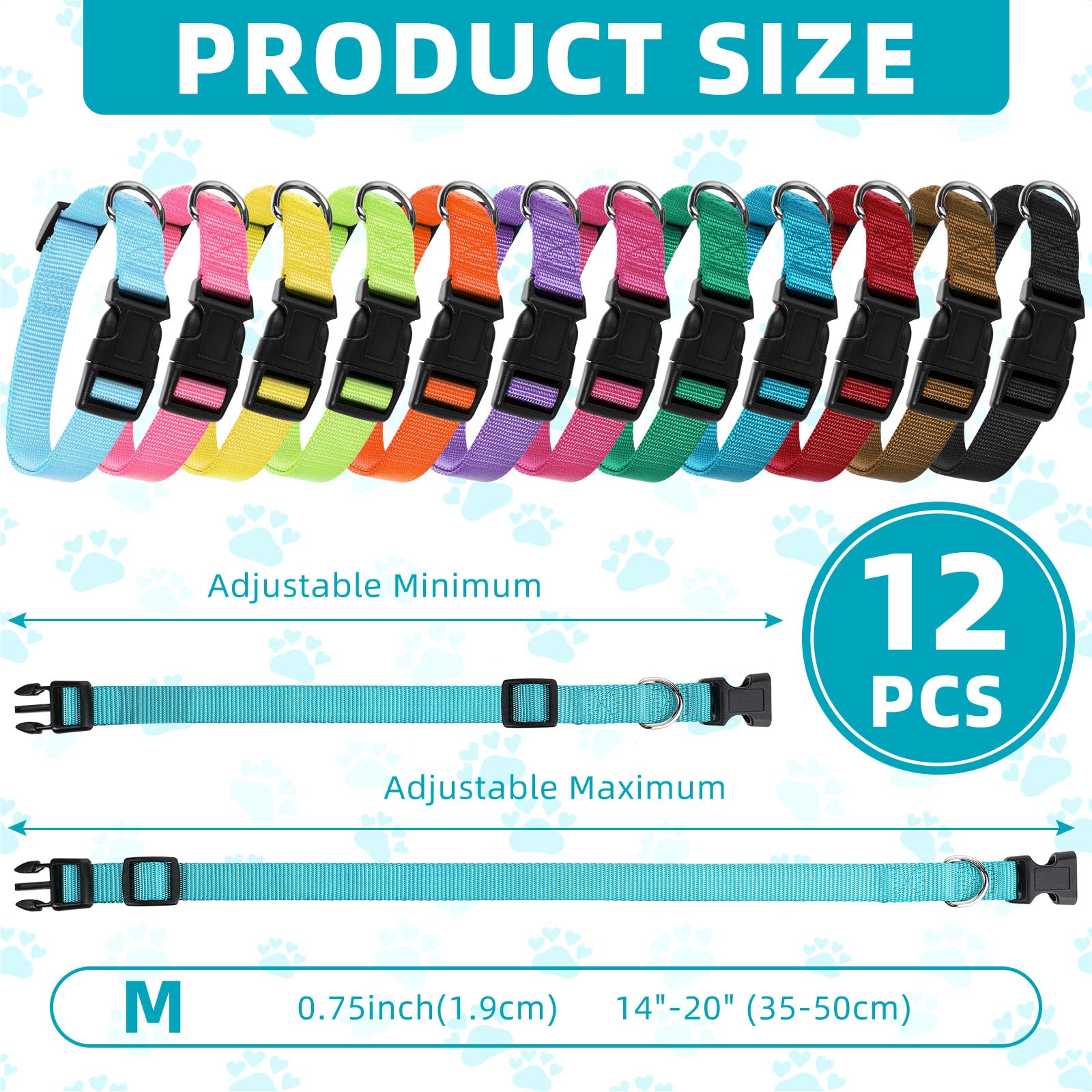 Buryeah adjustable neoprene-padded nylon collar for comfortable daily wear