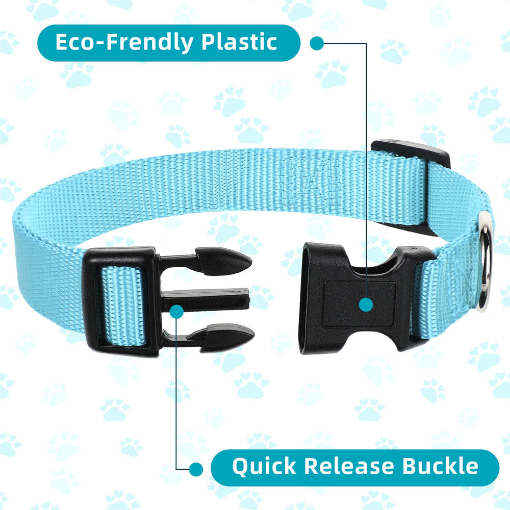 Buryeah durable nylon collar with ABC plastic buckle for reliable outdoor use