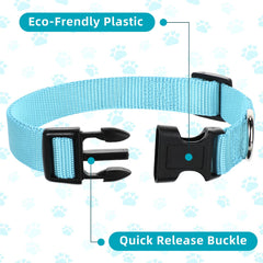 Buryeah durable nylon collar with ABC plastic buckle for reliable outdoor use