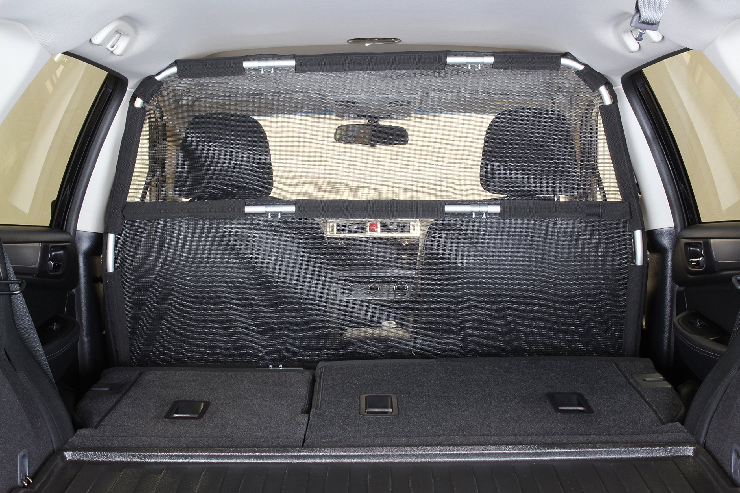 Bushwhacker Deluxe 50-inch barrier supports safer travel for pets