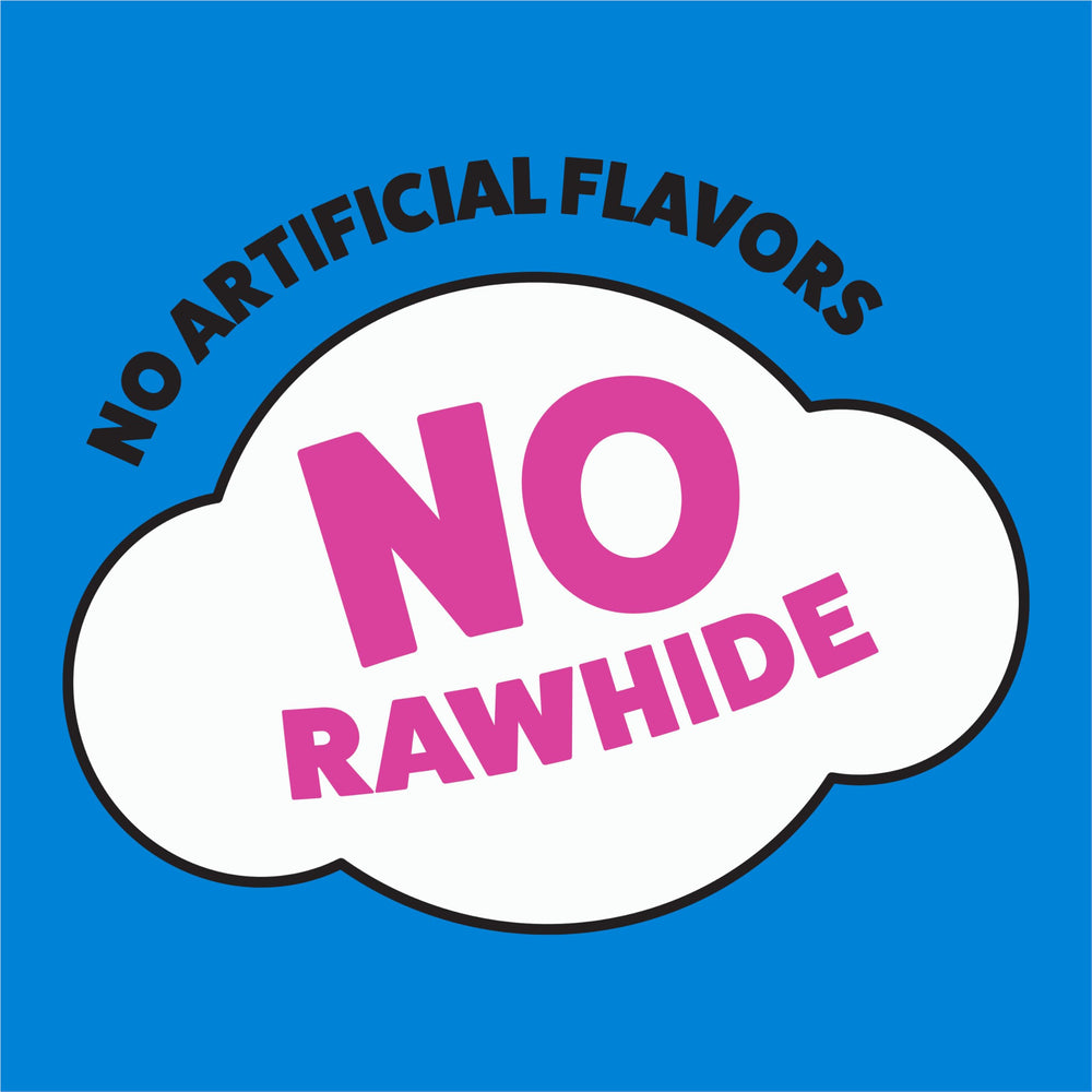 Busy Stuf’d long-lasting chews for medium dogs with flower shape promote extended chewing.