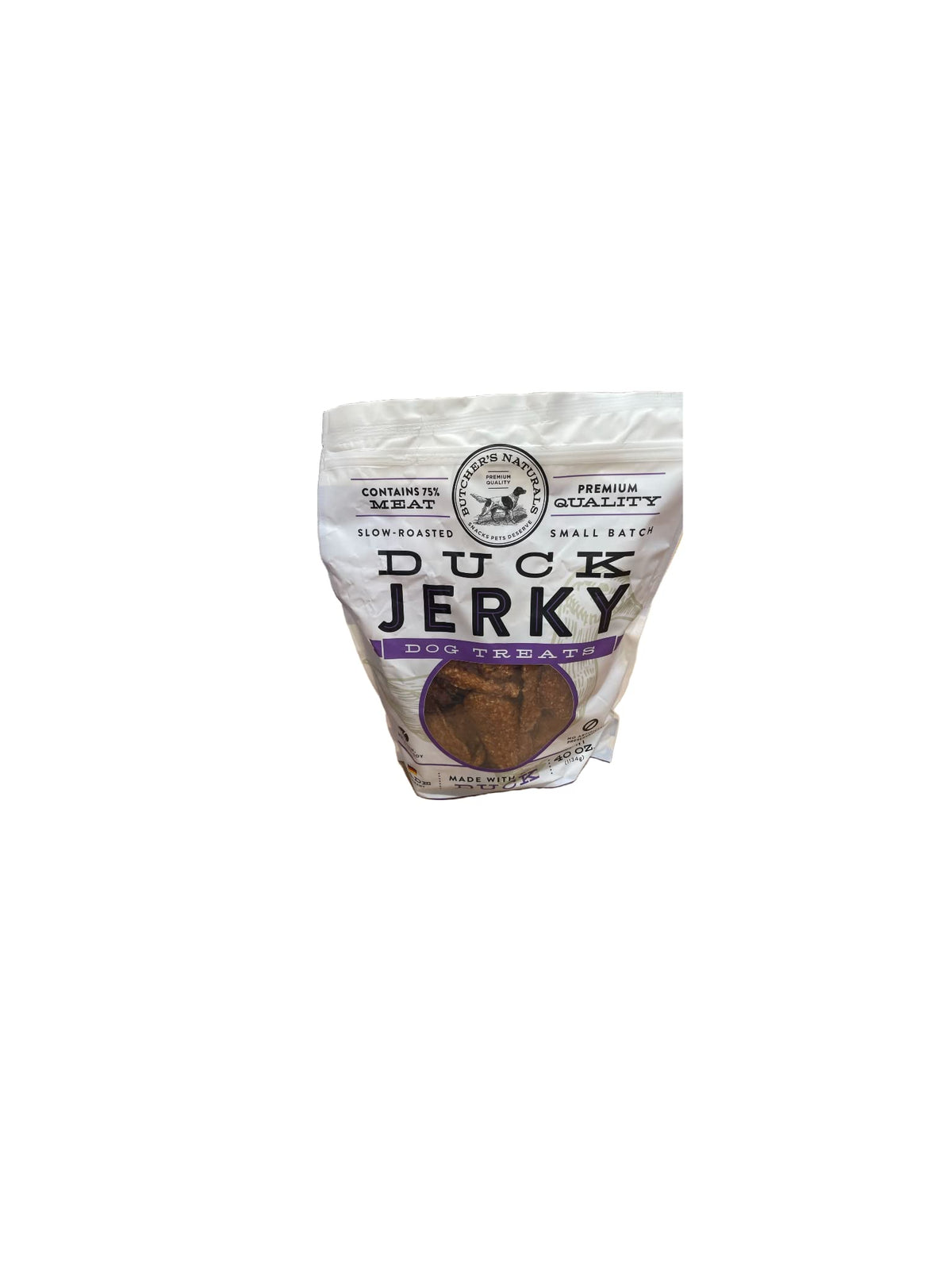 Butcher's Natural Costless Duck Breast Fillets packaging; premium training reward for dogs.