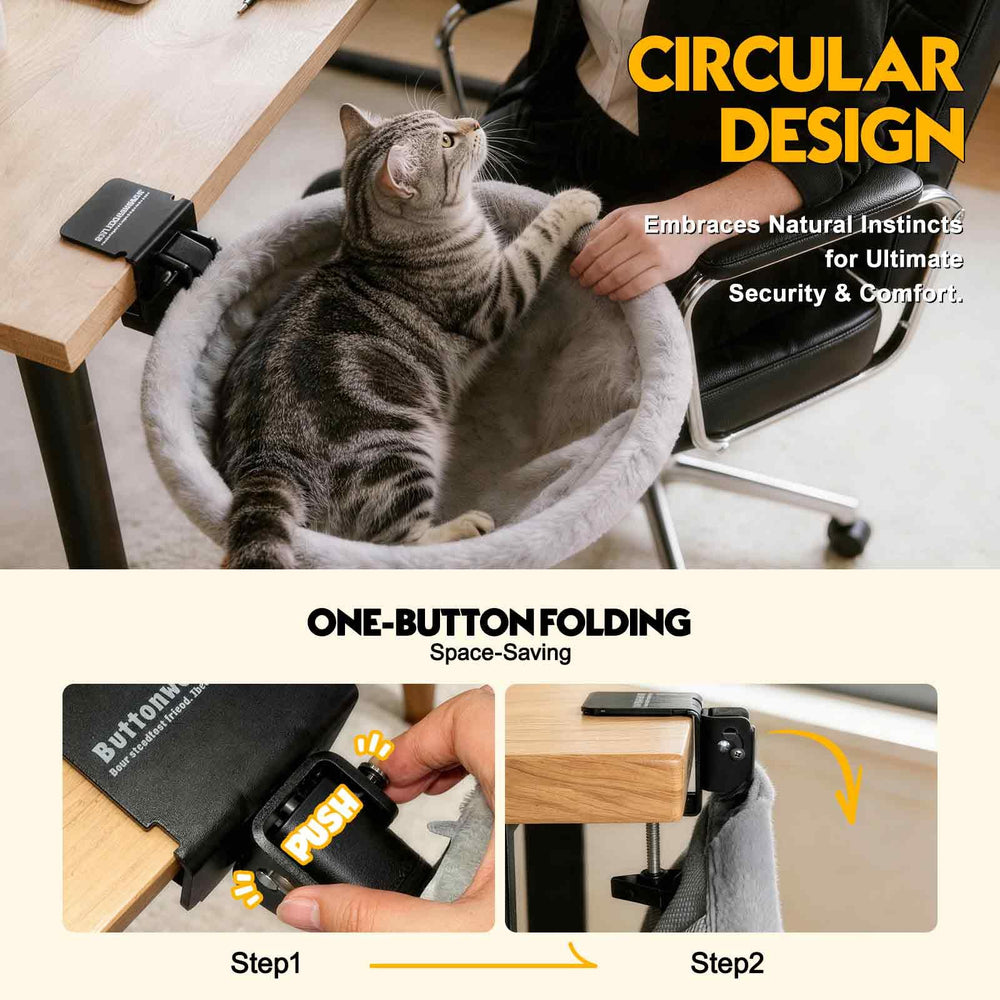 ButtonwoodNest Breathable surface helps keep kitty cool during warm days.