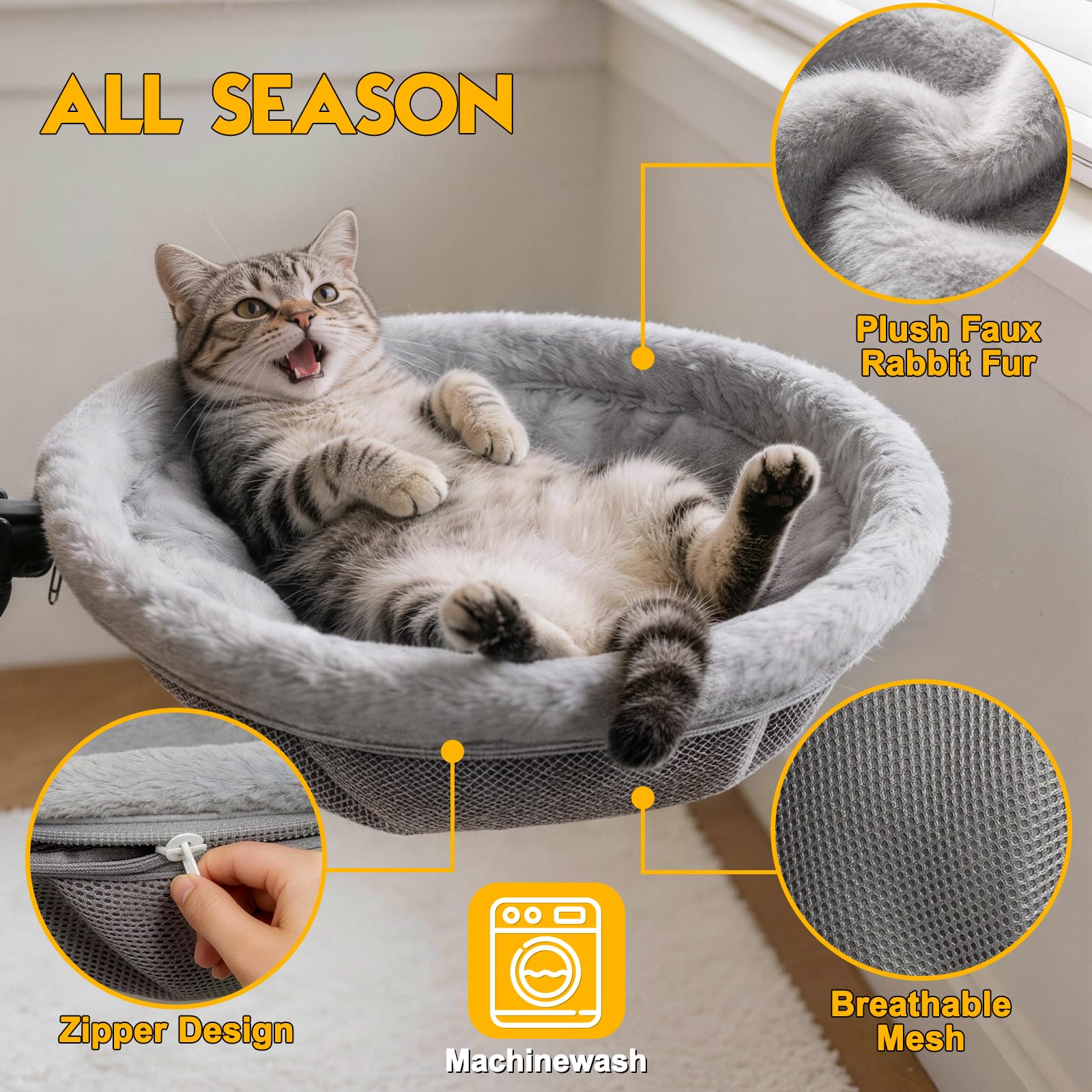 ButtonwoodNest Plush warm side provides cozy lounging on chilly evenings.