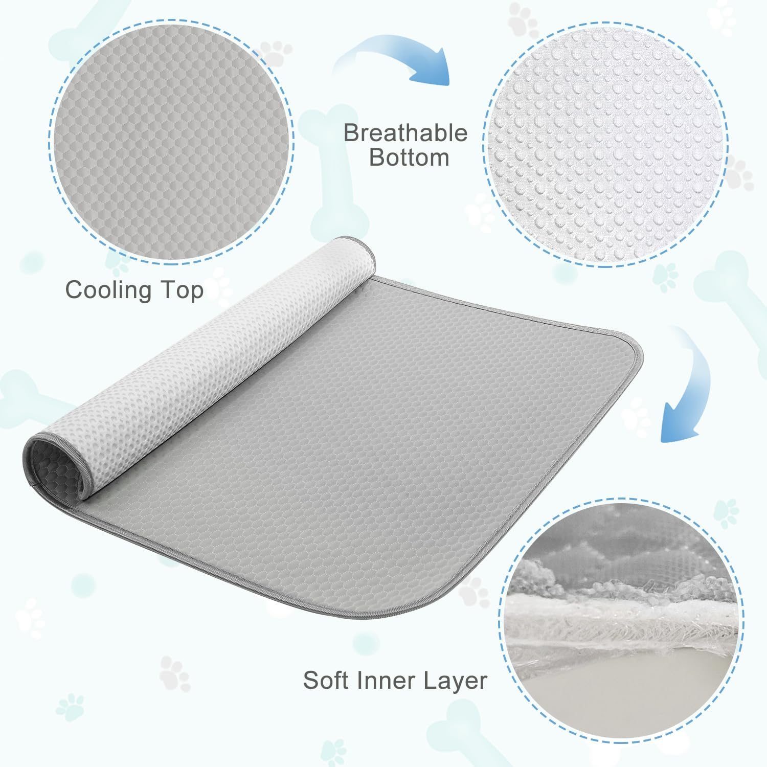Buvlnee cooling mat washable layers stay fresh after wash.