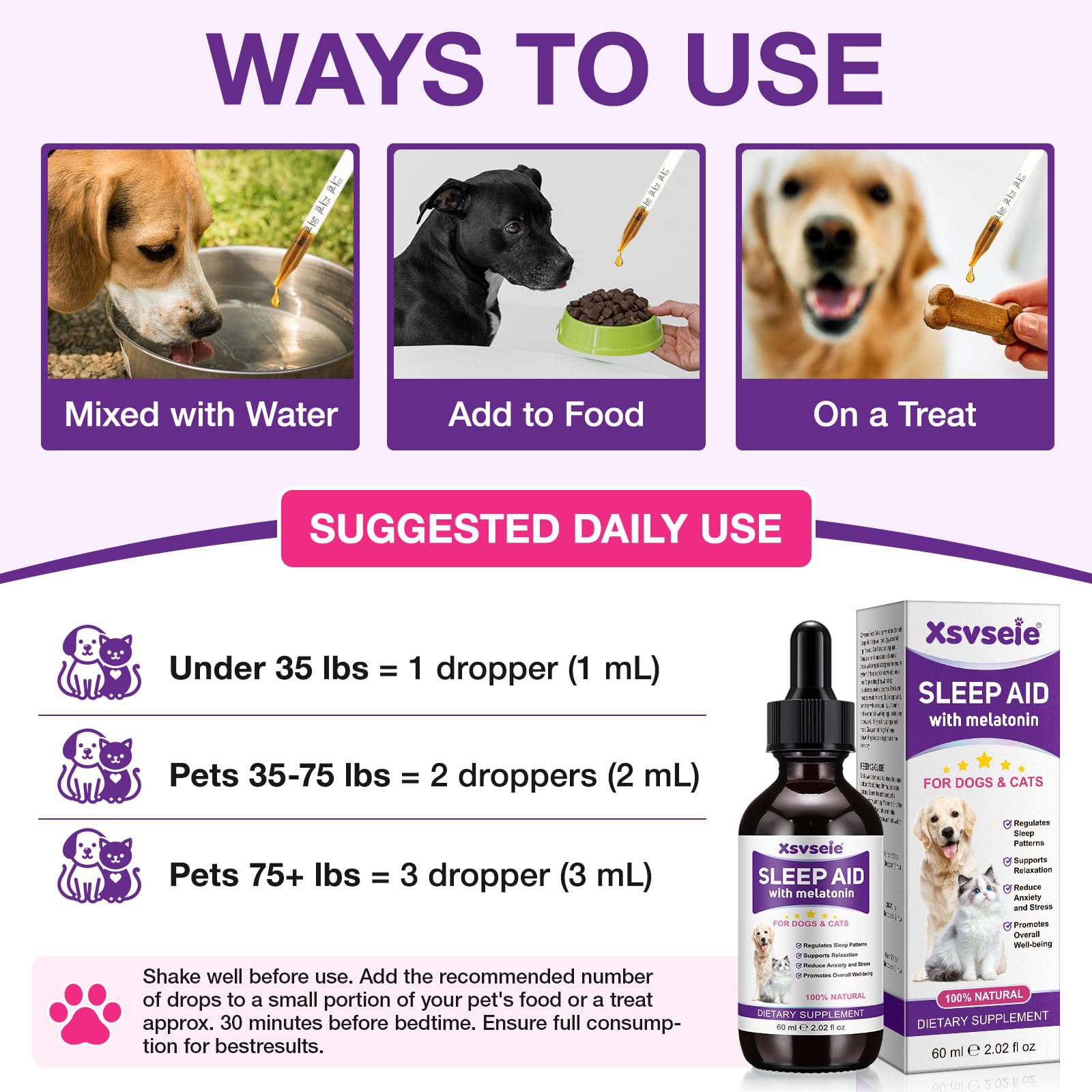 Travel scene with a calm pet using Buyourtaste drops