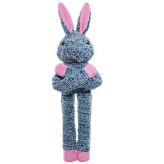 BUYPOW Easter Rabbit no-stuffing dog toy with squeaker for engaging play.