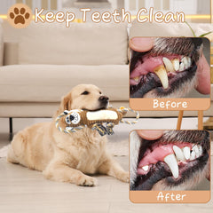 BUYPOW patypus stuffed dog toy with squeaker for chewing entertainment