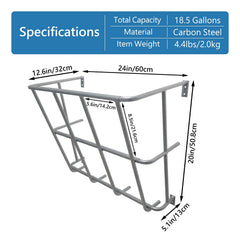 BUYYAH Hay Feeder Goat side view highlighting durable iron construction for daily farm use