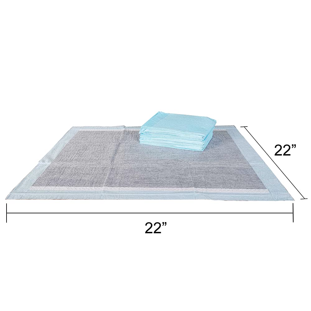 BV Charcoal Puppy Pads 22x22 inch surface showing generous size for dogs.