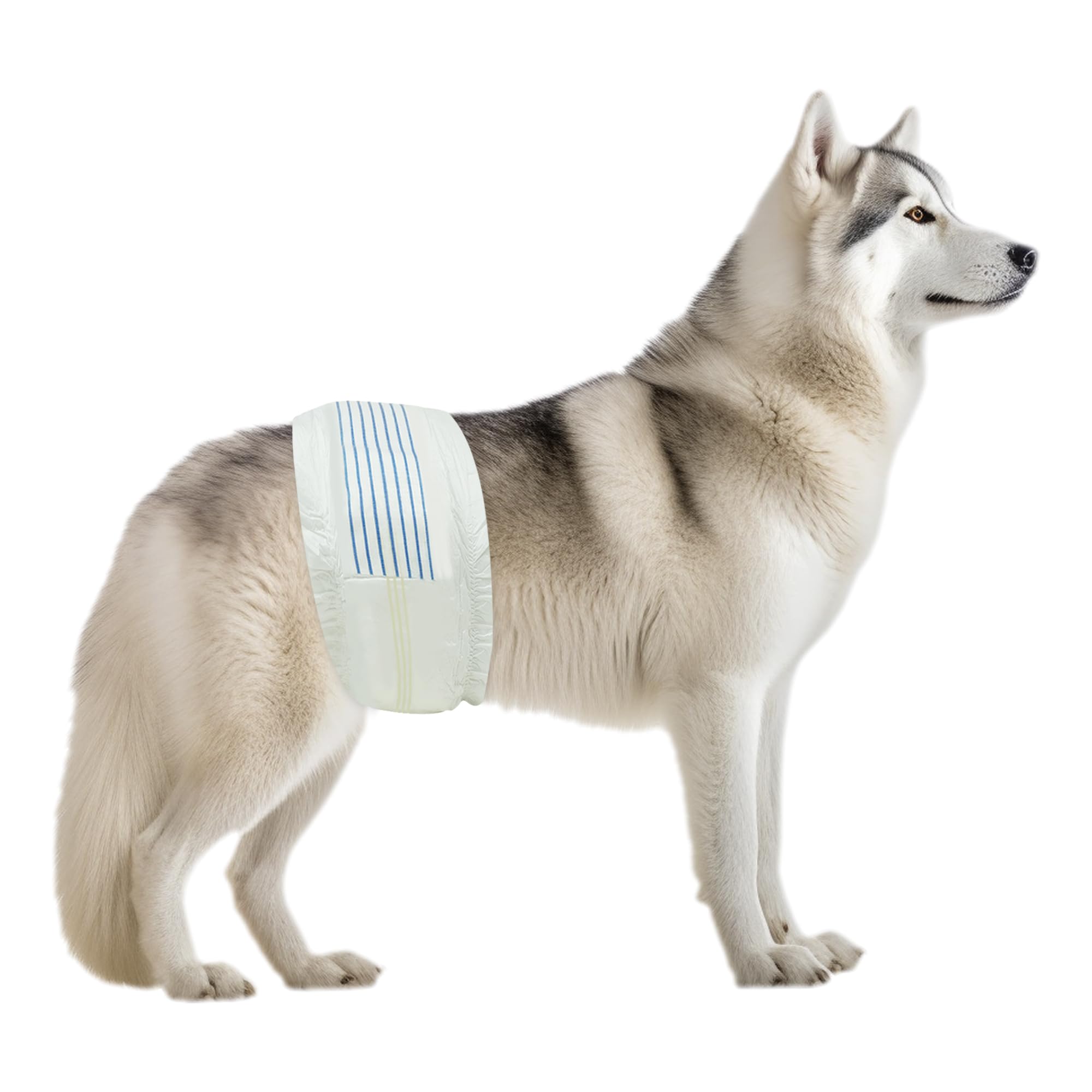BV Dog Diapers male wrap with wetness indicator for easy monitoring.