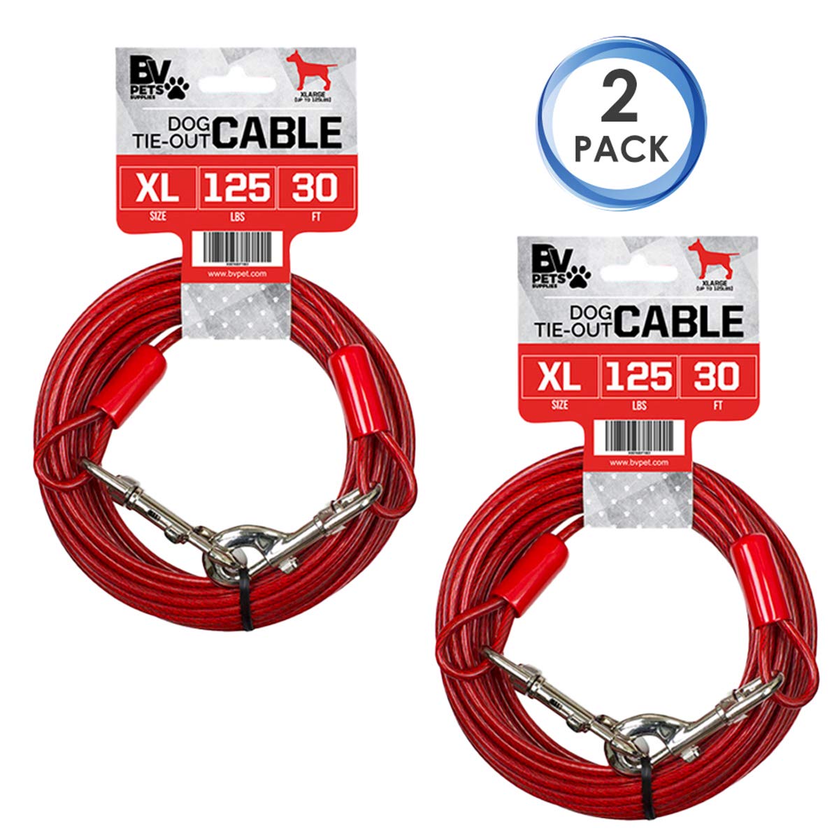 BV Heavy-Duty Lead designed for dogs up to 125 pounds.