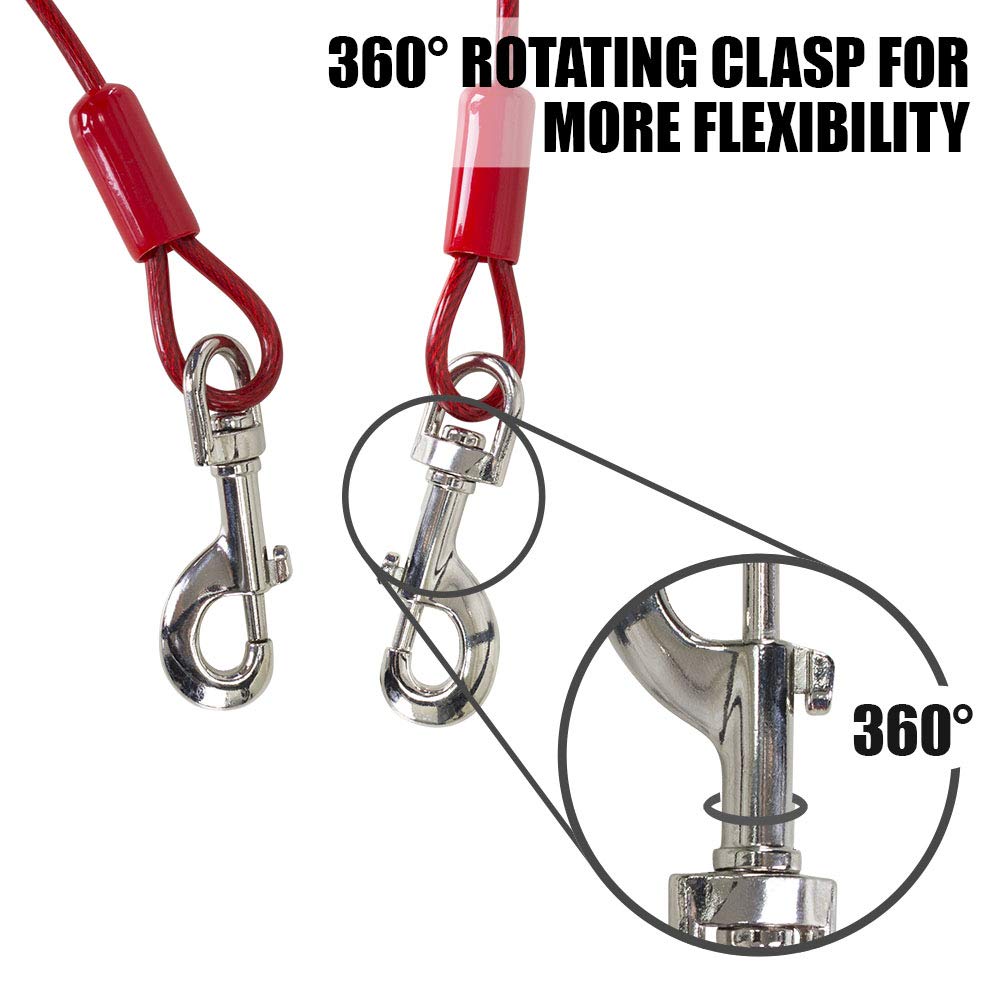 BV Dog Lead with 360° Rotating Clasp for smooth, tangle-free roaming.