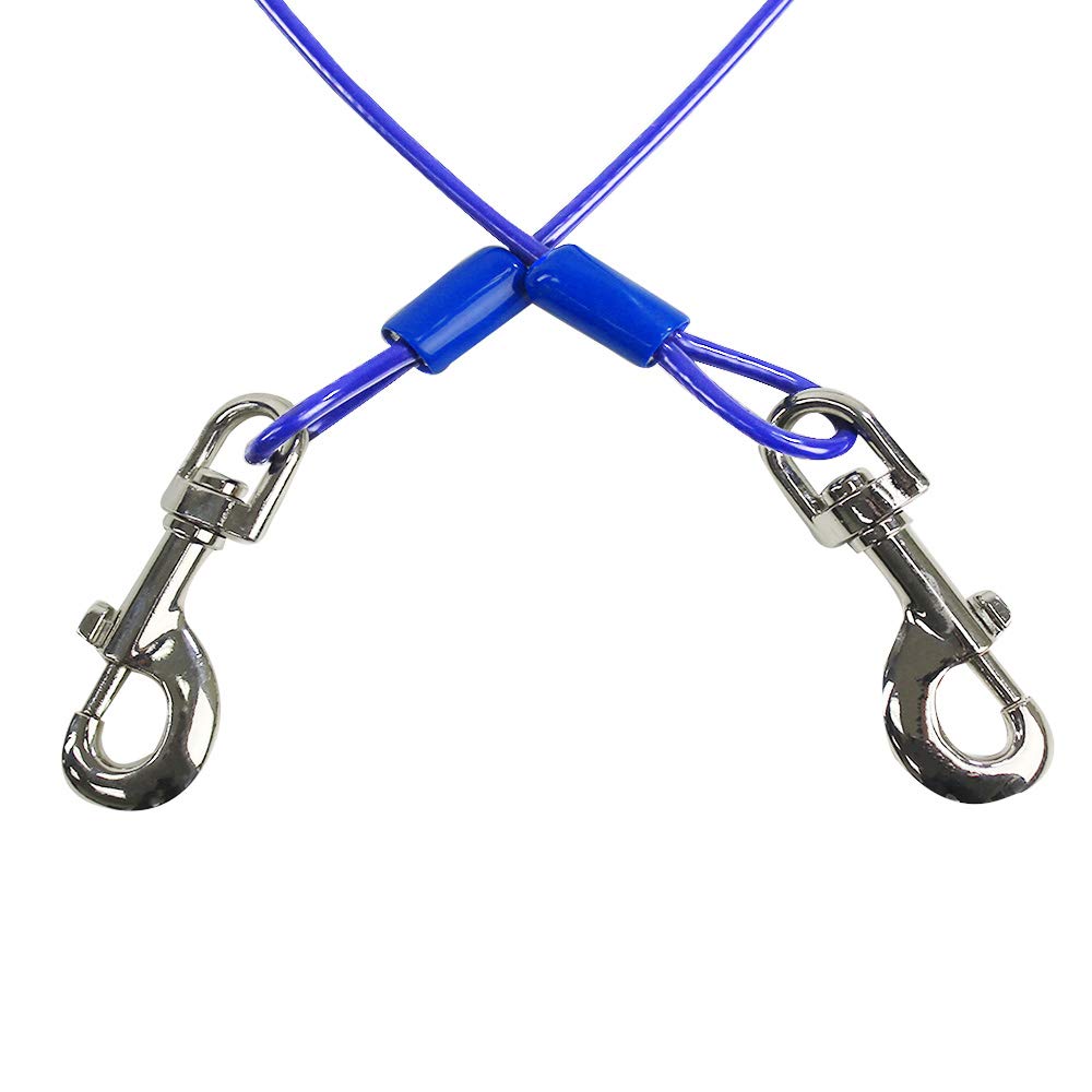 BV Dog Tie Out Cable 25ft offers ample roam space.