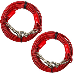 BV Dog Tie Out Cable 30ft: sturdy outdoor tether for up to 125 lb dogs.