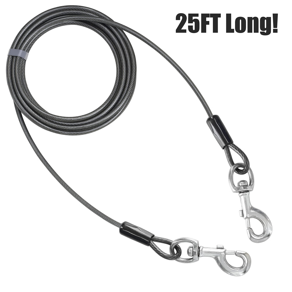 BV Dog Tie Out Cable designed for outdoor yard use