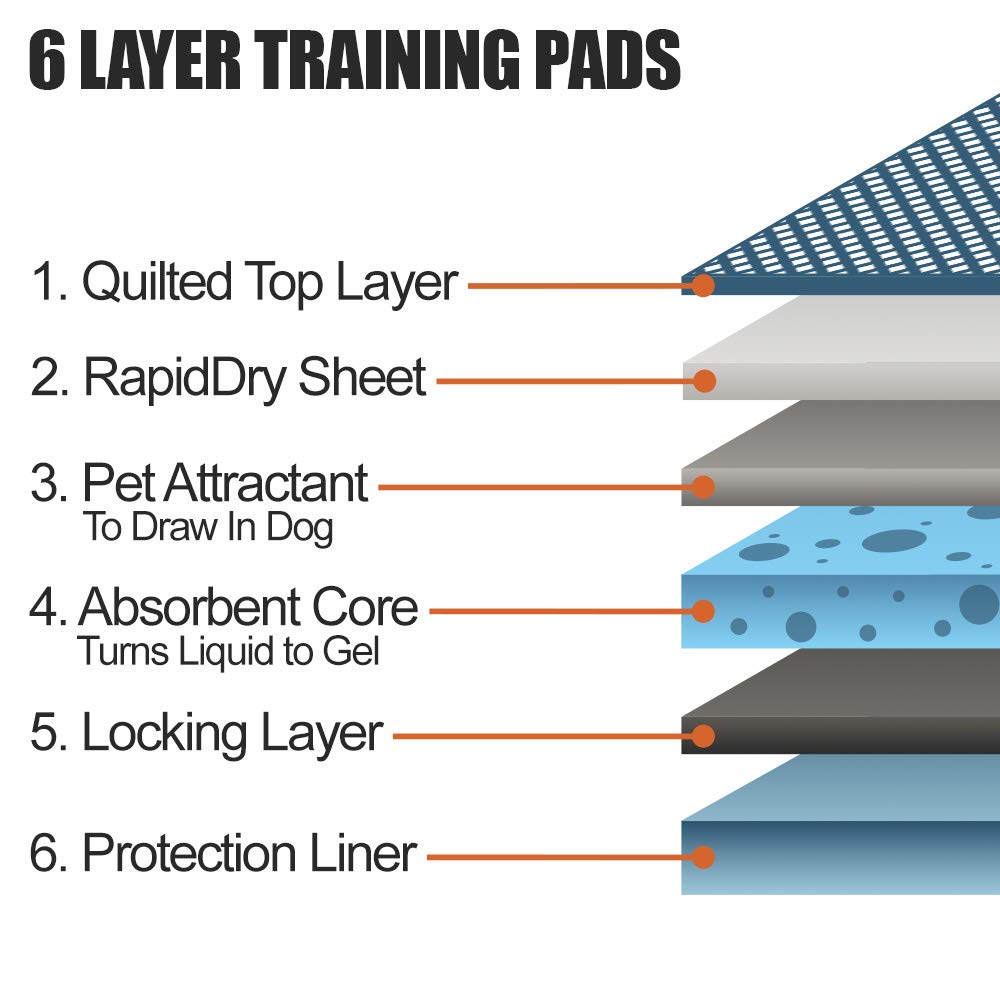 BV Puppy Pads built-in attractant guides puppies to the pad for training