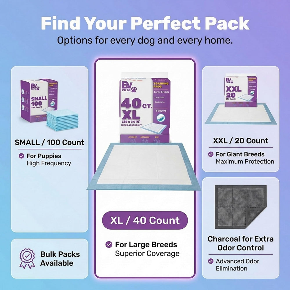 BV Puppy Pads XL ideal for indoor use, especially with big dogs.