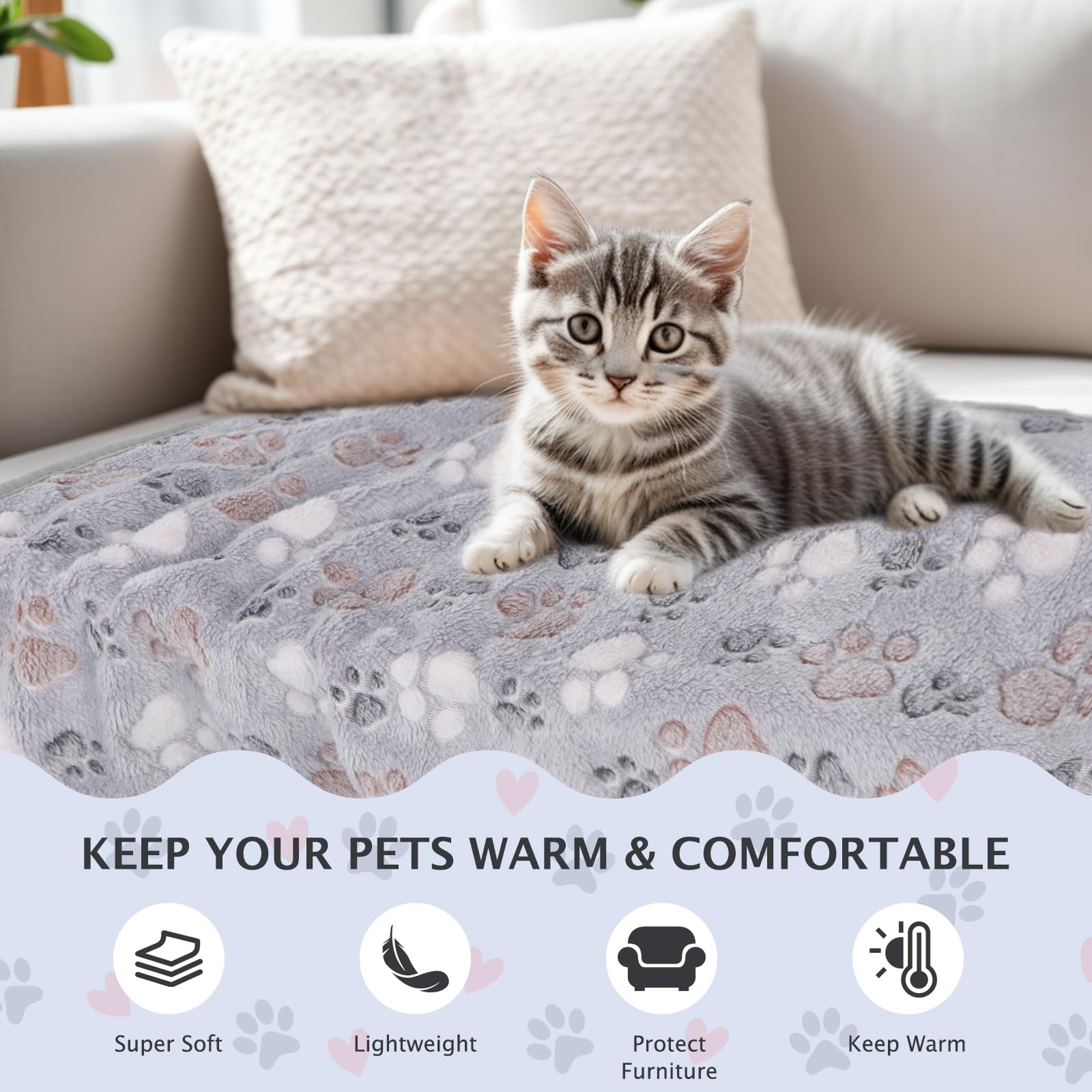 BVAGSS machine washable pet blanket easy to clean