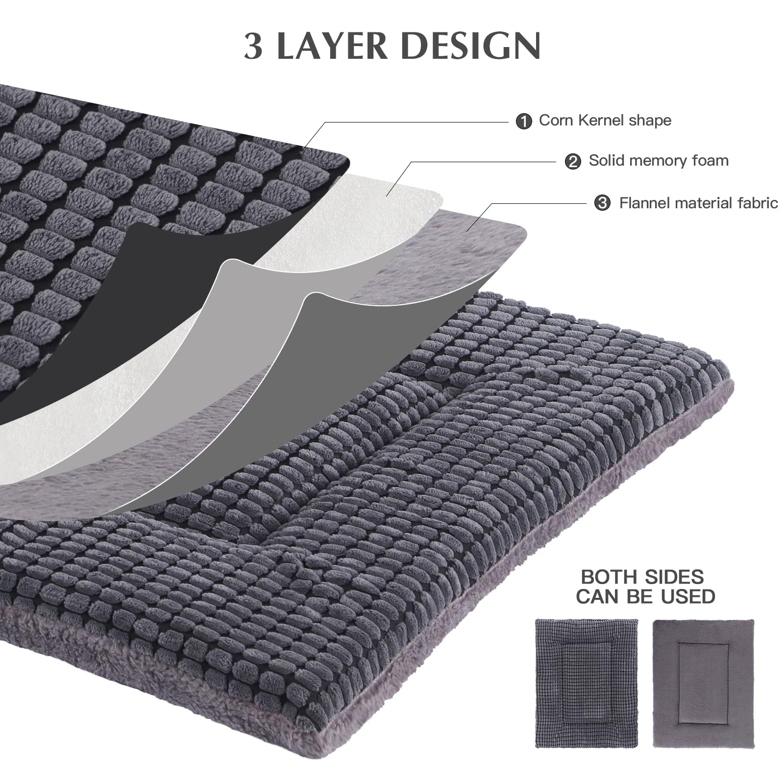BVAGSS Memory Foam Dog Bed provides cushioned support for restful moments.