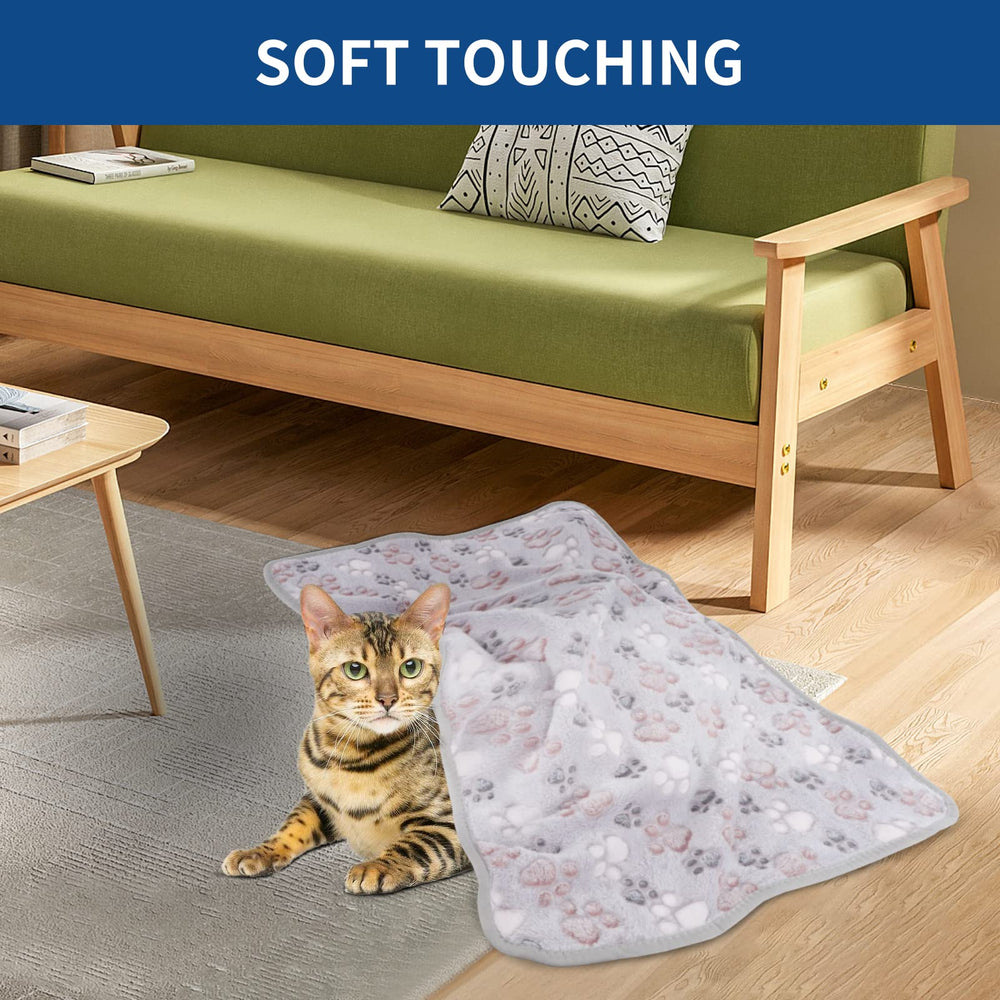 BVAGSS paw print blanket machine washable for easy laundry after adventures.