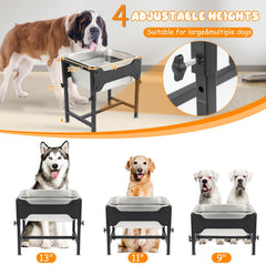 BWOGUE 3-gallon dog water bowl keeps large breeds hydrated between refills
