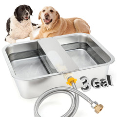 BWOGUE 3Gal auto water dispenser outdoor with large capacity for multiple pets