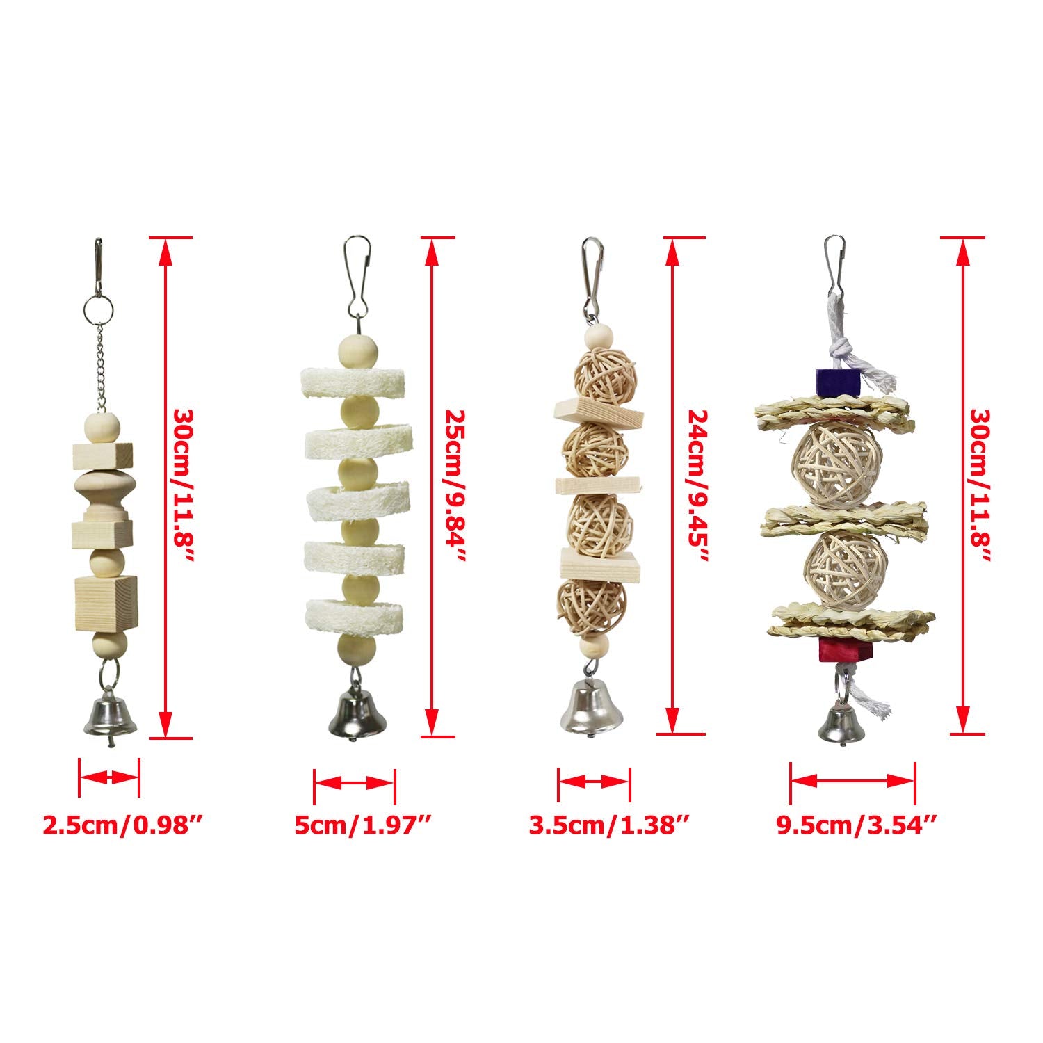 BWOGUE hanging climbing bird toy for exploration and activity