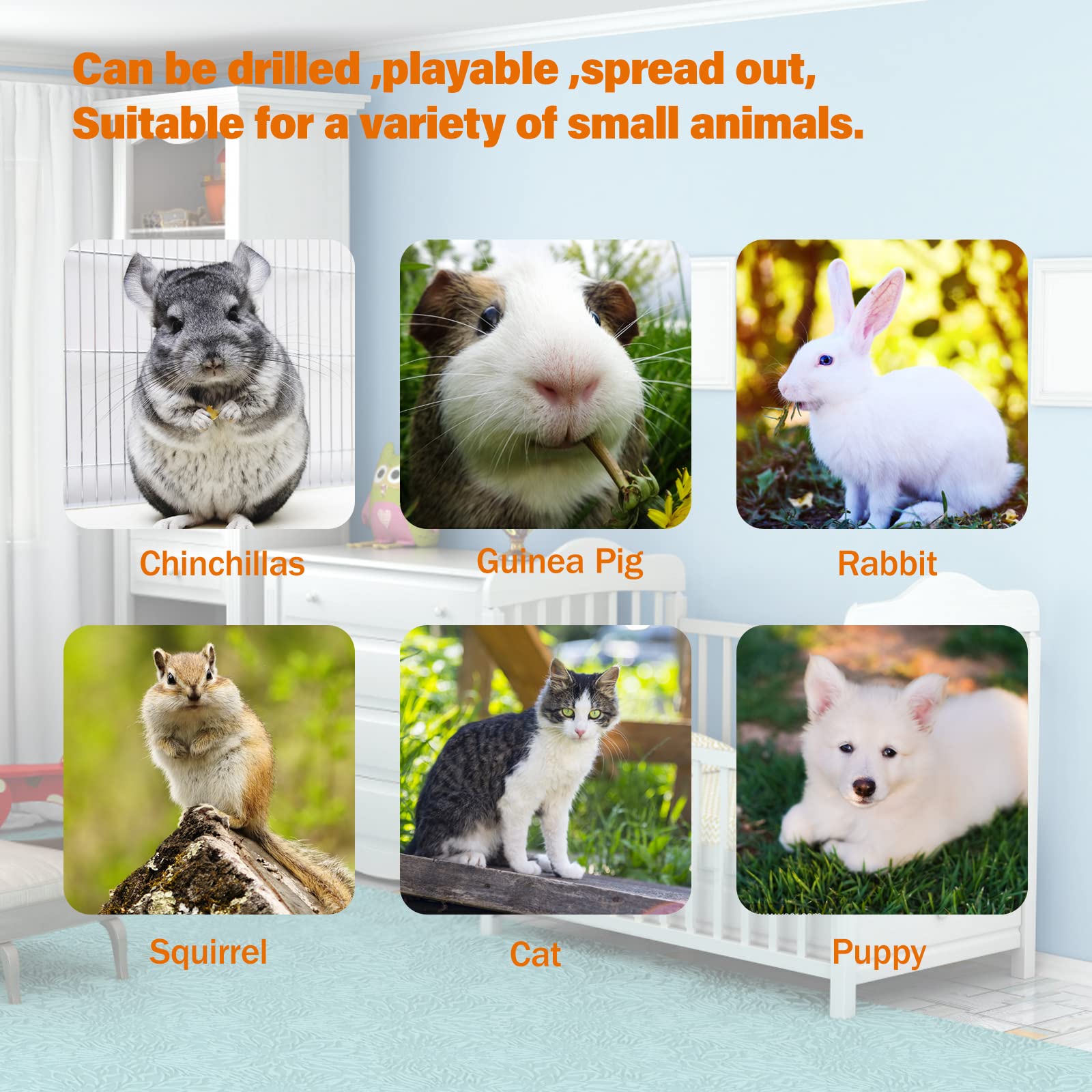 BWOGUE Bunny Tunnel Bed scratch-resistant suede fabric provides durable comfort