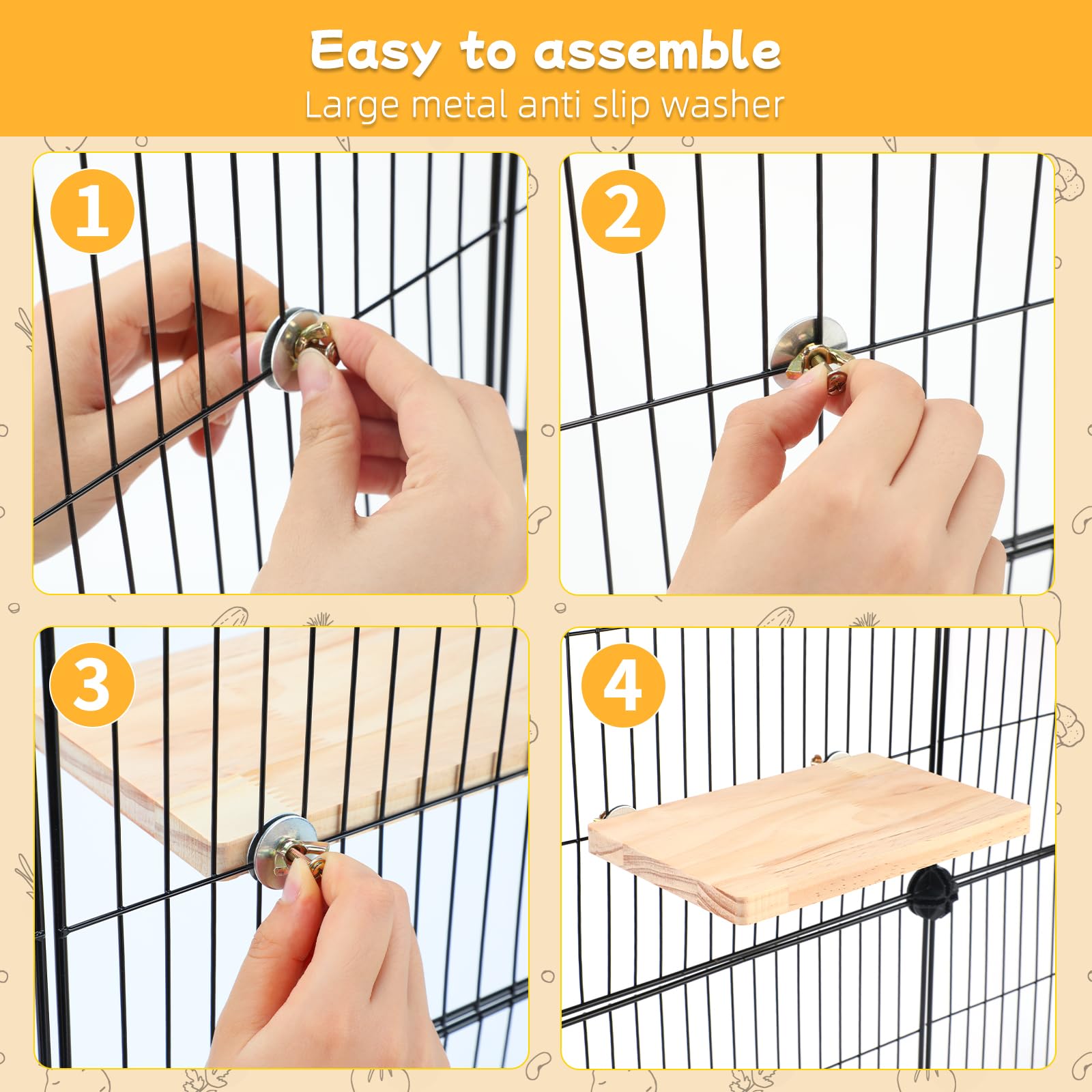 BWOGUE multi-animal habitat set suitable for chinchillas, squirrels, and sugar gliders.