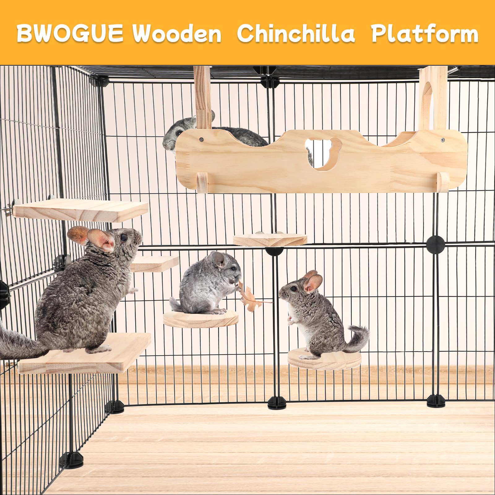 BWOGUE rectangular platforms for multi-level exploration and rest.