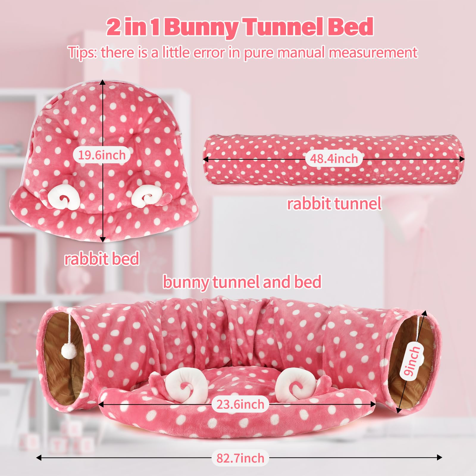 BWOGUE Collapsible Pet Tunnel provides portable entertainment and easy storage.