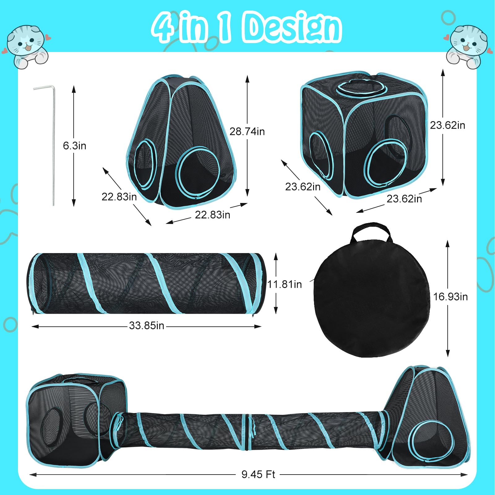 BWOGUE foldable pop-up tent for quick setup and travel