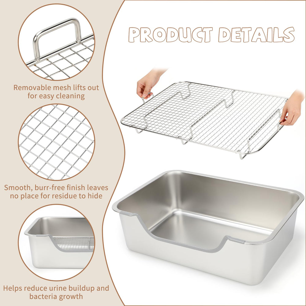 BWOGUE large rabbit potty-training litter box suited for bigger pets.