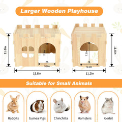 BWOGUE rabbit hideouts feature a two-story layout for resting and exploration.