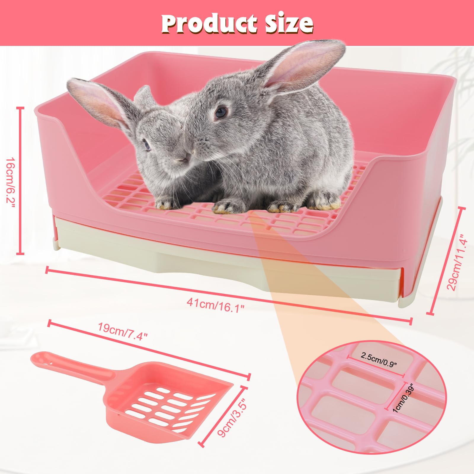 BWOGUE litter box with removable drawer for quick cleaning