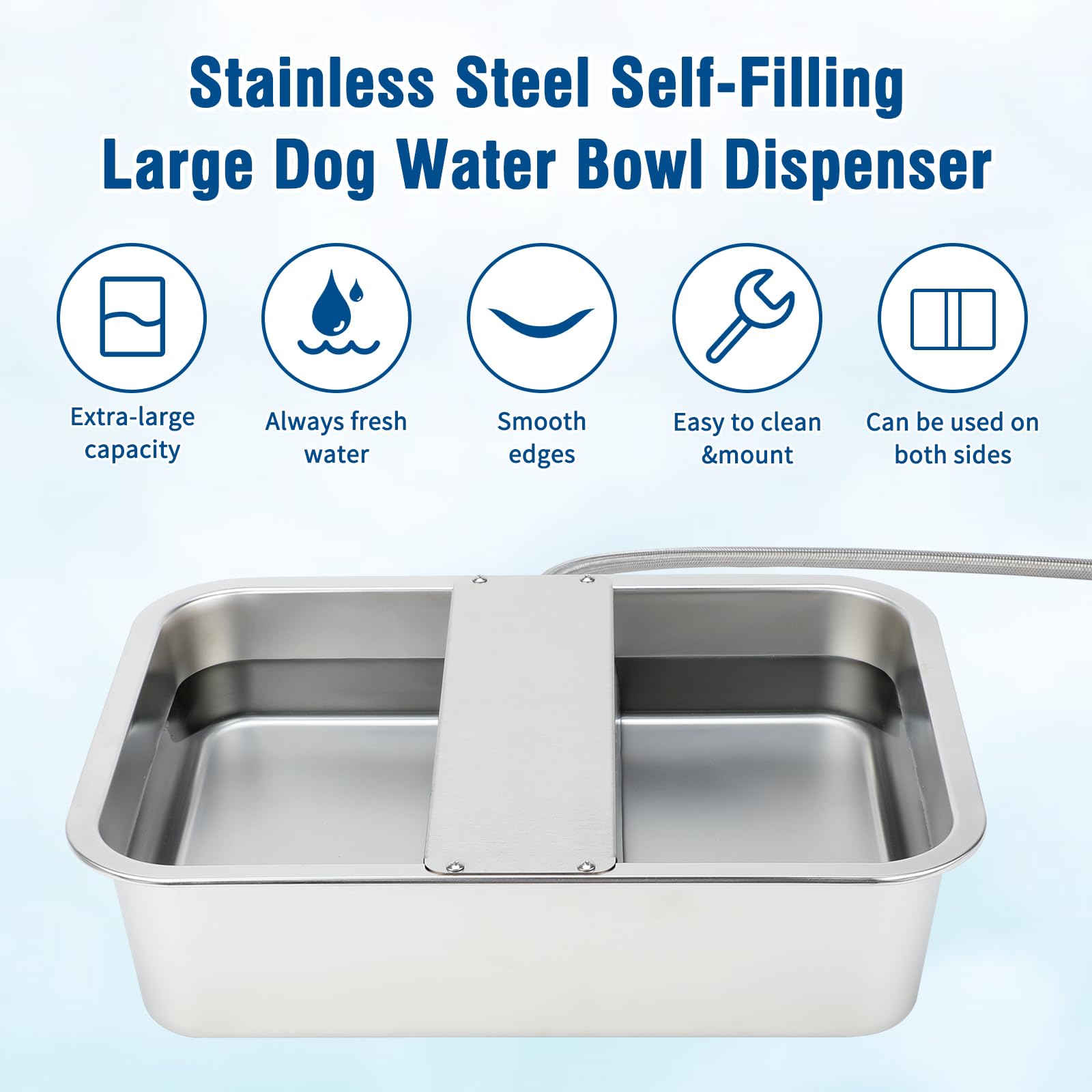 BWOGUE self-filling dog waterer enables hands-free hydration